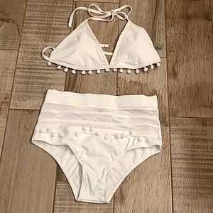 NWOT sexy high-waisted white bikini 👙